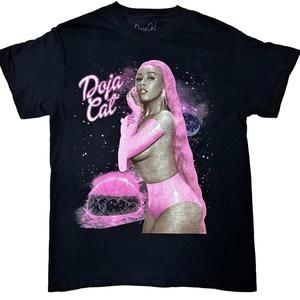 Doja Cat Cyber Pop Graphic T-Shirt Black Pink Men’s M